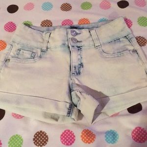 Jordache cuffed jean shorts.